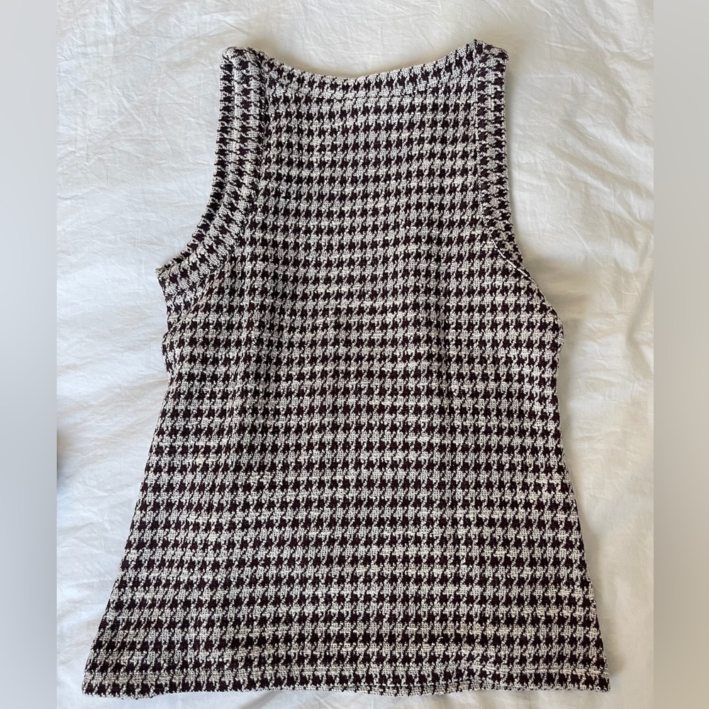 Ann Taylor Houndstooth Tank